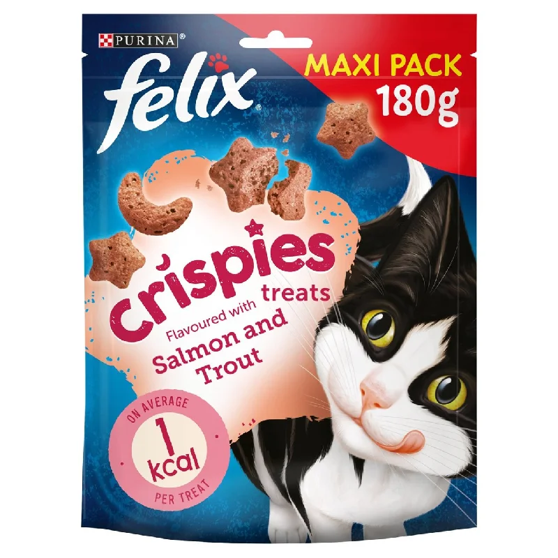 Felix Crispies Cat Treats Salmon & Trout 180g