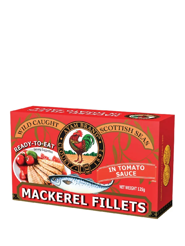 AYAM BRAND MACKEREL FILLETS IN TOMATO 125G