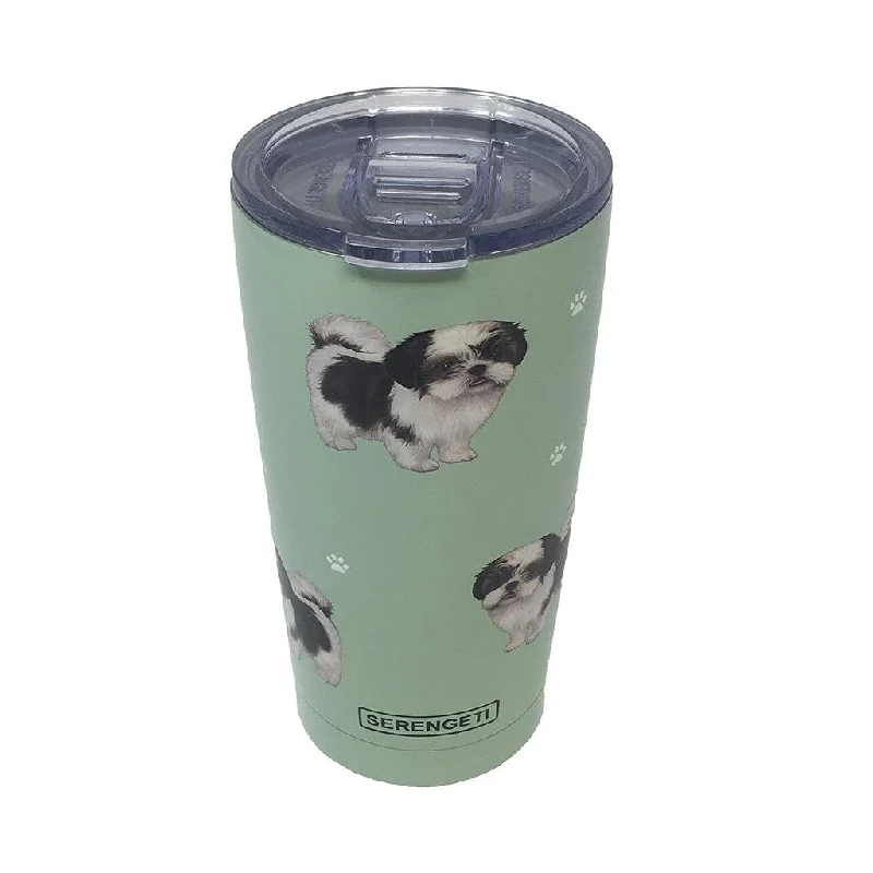 E & S Pets : Black Shih Tzu Serengeti Ultimate Tumbler - Stainless Steel