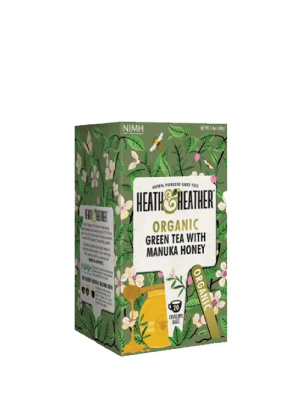 H&H ORG GREEN TEA & MANUKA HONEY 40G