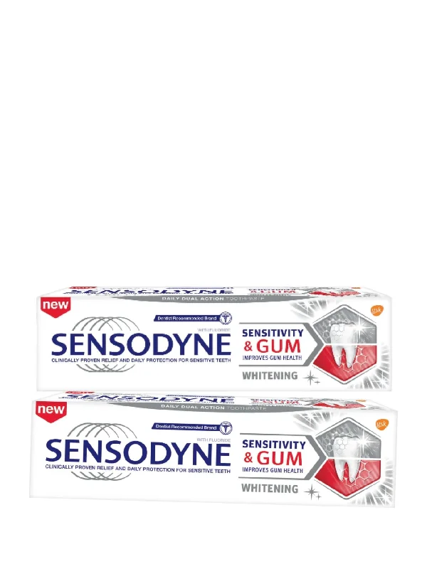 SENSODYNE SENSITIVITY & GUM WHTN TP 2X100G