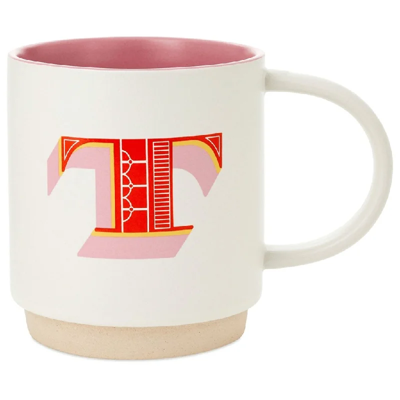 Hallmark : Initial Monogram 16 oz. Mug, T