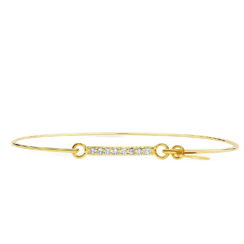 Stia : Pavé Icon Bracelet Double Bar