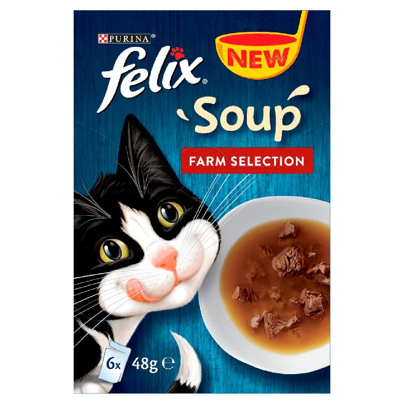 Felix Soup Cat Food Farm Selection 6 x 48g