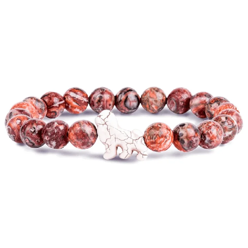 Fahlo : The Excursion Bracelet in - Lion-Tracking Bracelet in Sahara Stone