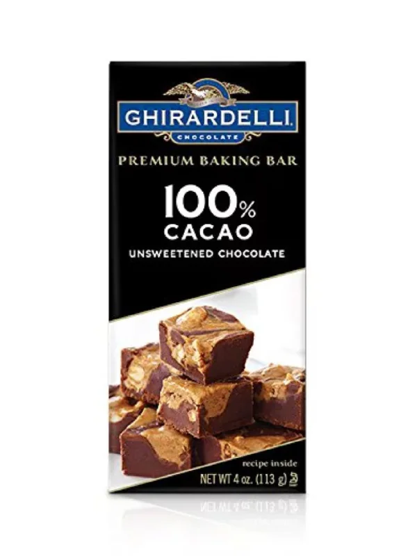 GHIRARDELLI CHOC BKG BAR 100% CACAO 4OZ