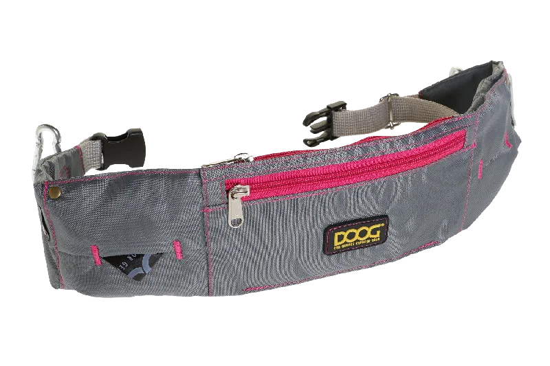 DOOG Walkie Belt - Grey W/ Pink