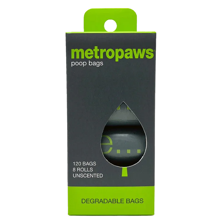 Metro Paws Degradable Poop Bags 120ct (8 rolls/box)