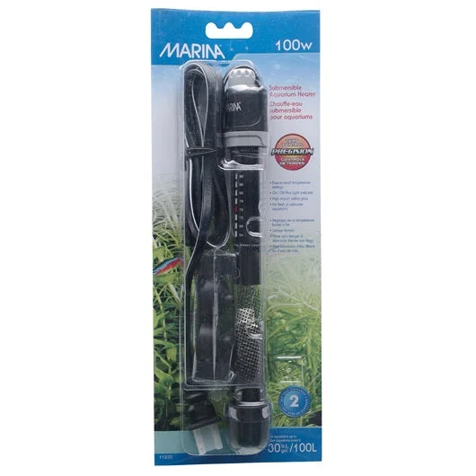 Marina Submersible Pre-Set Aquarium Heater 100W 22cm